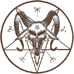 The Horned God adorns this pentagram.